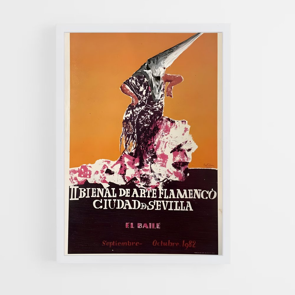 Poster Oiseau de Flamenco – affiche Danse (vue 3)